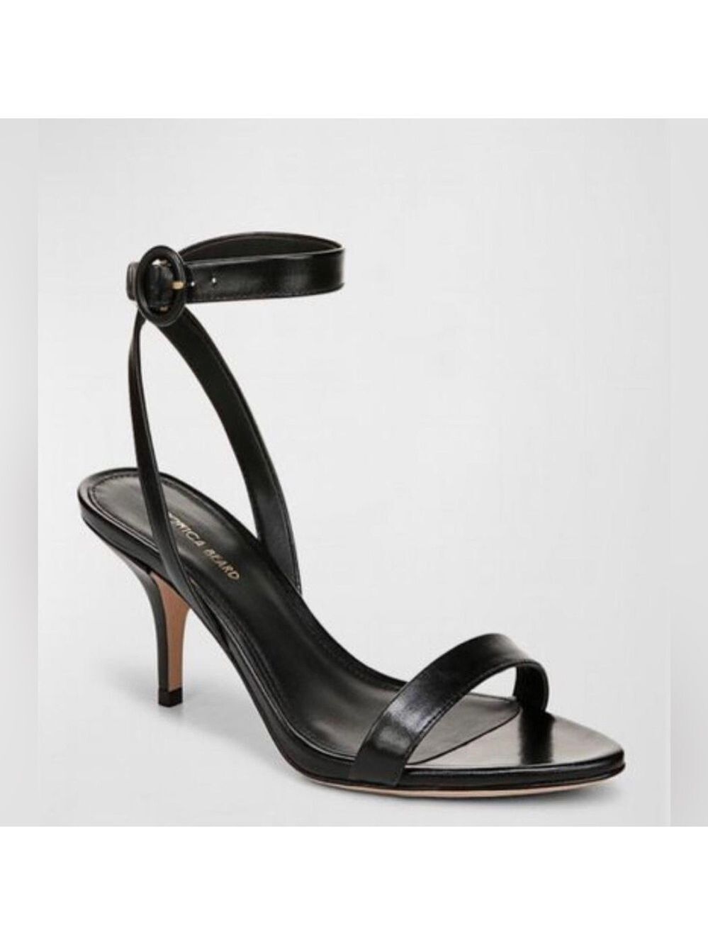 Veronica Beard Darcellesing High Heel Sandles in Black Leather - NWT